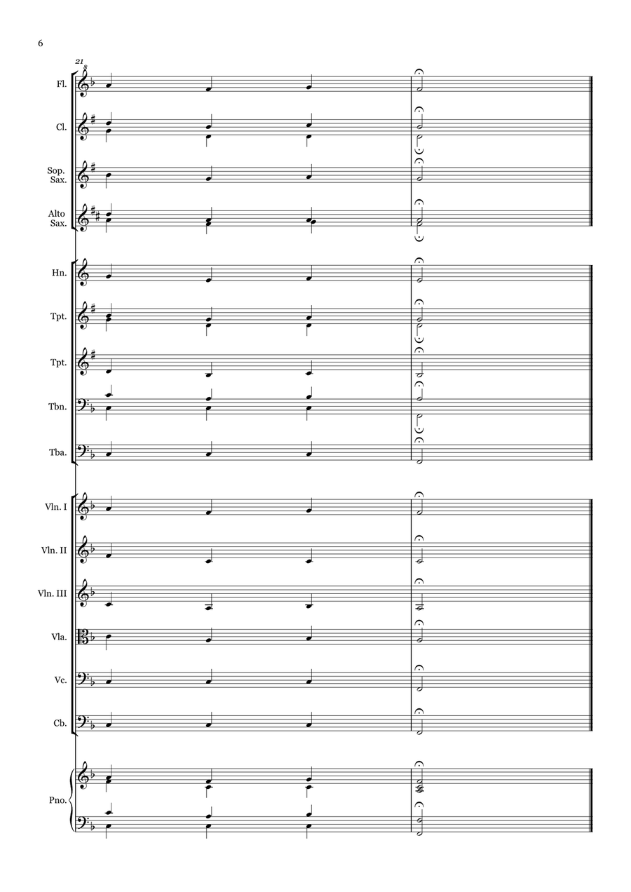 Trust and Obey - for Beginner Orchestra. Chamber Music scores gallery preview page 6