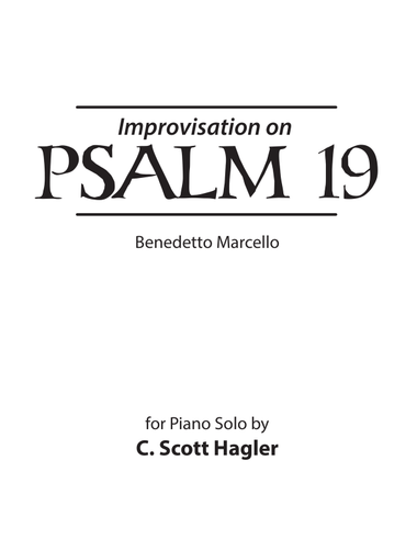 Improvisation on Psalm 19