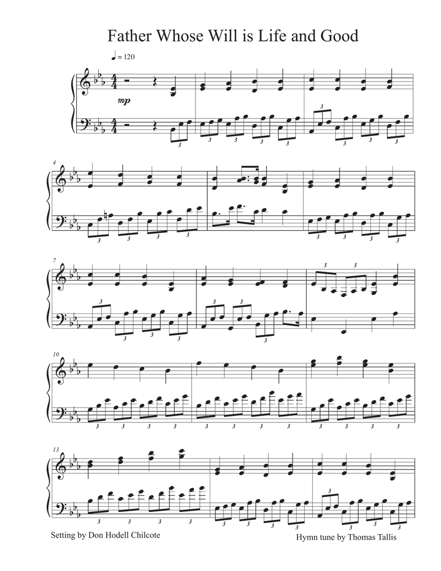 Father Whose Will Is Life And Good Piano, Vocal, Guitar scores gallery preview page 2