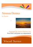 Nessun Dorma - vocal solo unison tenor or soprano with piano with FREE BACKING TRACKS to sing along mini preview