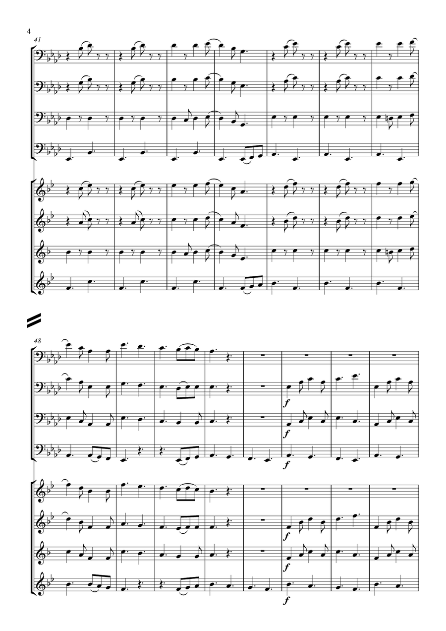 Boots: Infantry Column - Tuba Quartet Brass Quartet scores gallery preview page 5