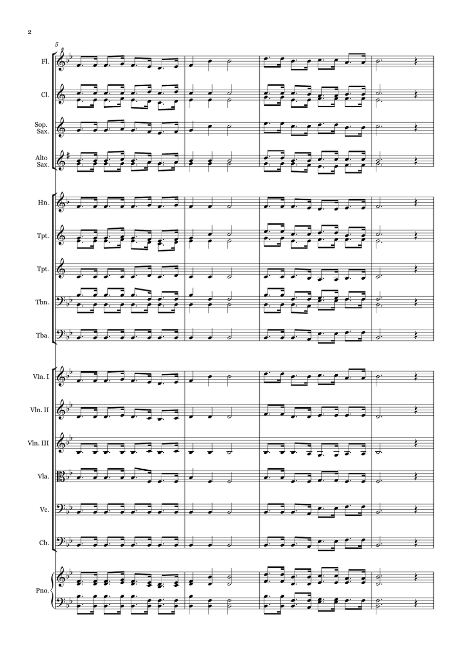 Standing on the Promises - for Beginner Orchestra. Chamber Music scores gallery preview page 2