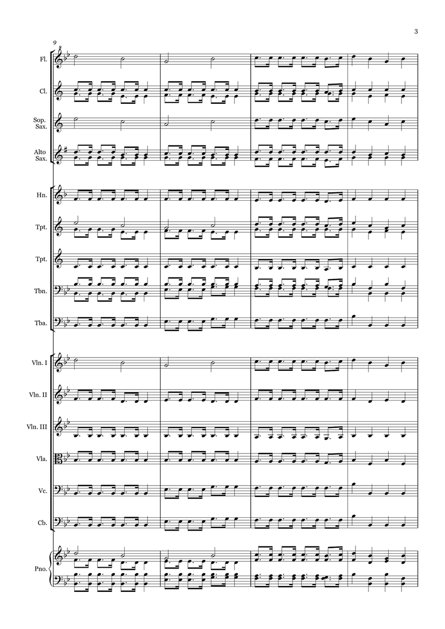 Standing on the Promises - for Beginner Orchestra. Chamber Music scores gallery preview page 3