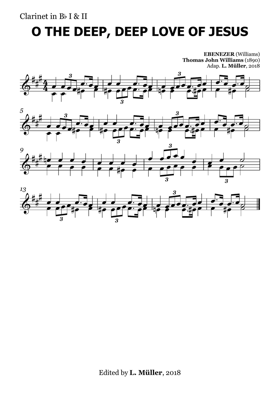 O the Deep, Deep Love of Jesus - for Beginner Orchestra. (with chords) Chamber Music scores gallery preview page 6