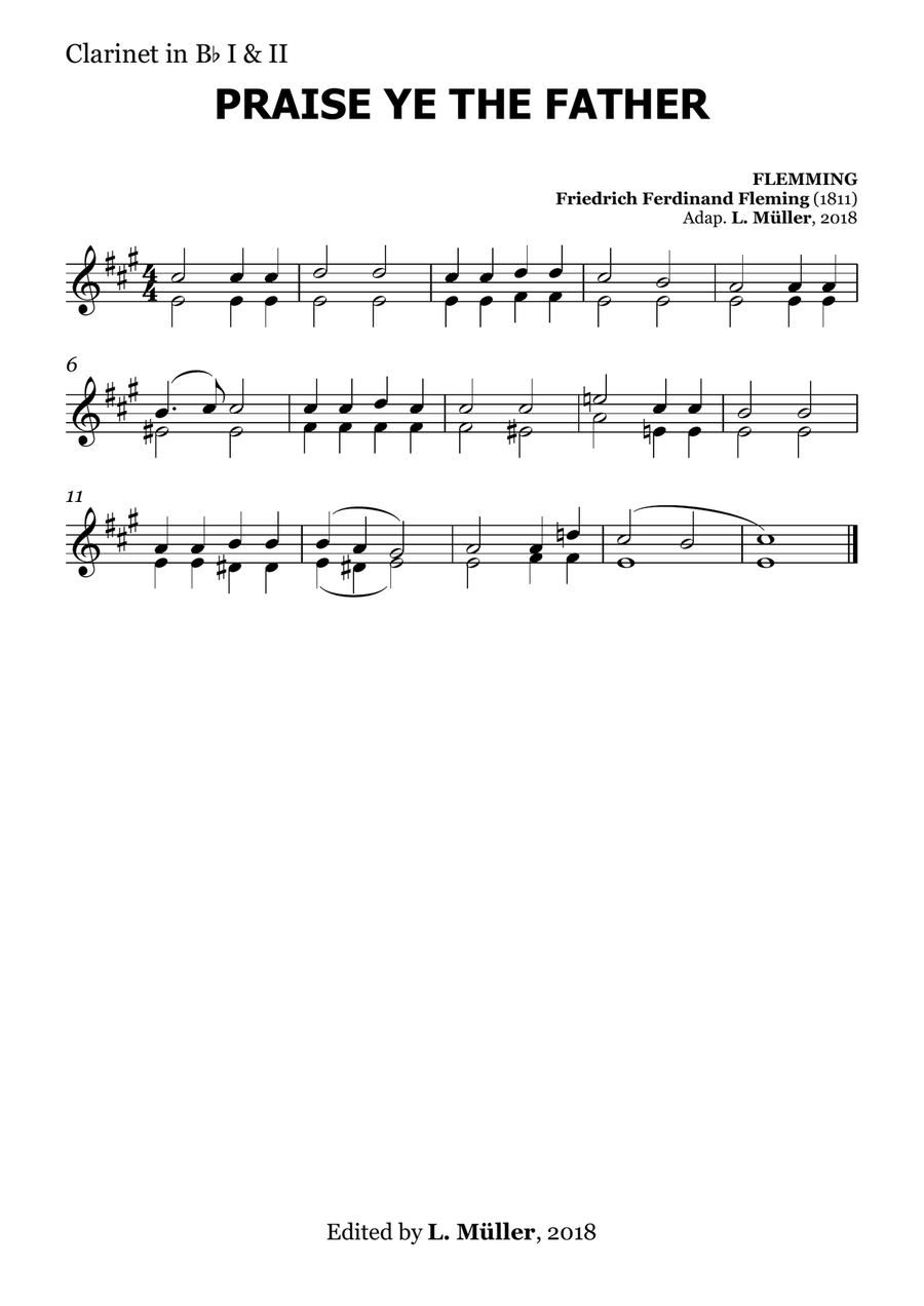 Praise Ye the Father - for Beginner Orchestra. Chamber Music scores gallery preview page 5