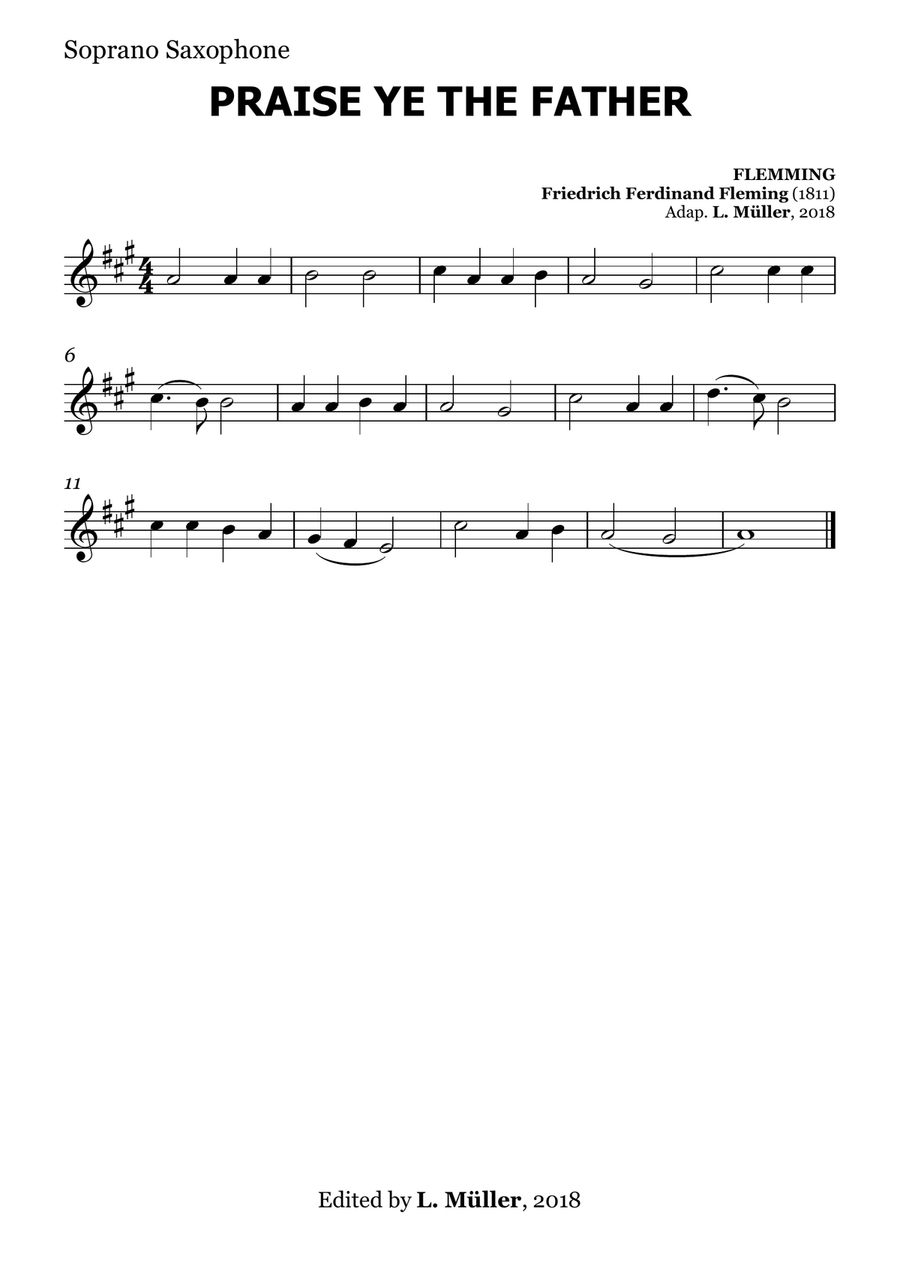 Praise Ye the Father - for Beginner Orchestra. Chamber Music scores gallery preview page 6