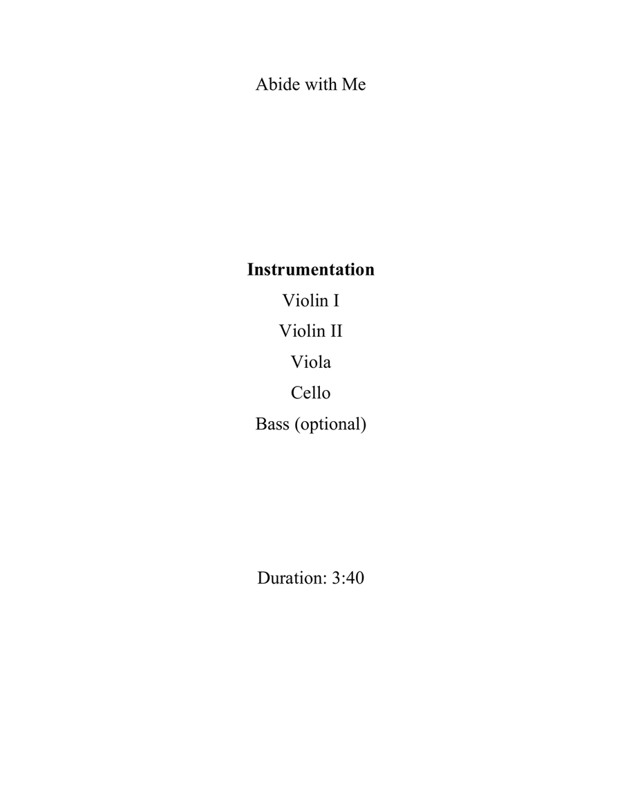 Abide with Me String Orchestra scores gallery preview page 2