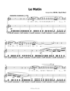 Le Matin, by Bizet, in a minor Piano, Vocal scores gallery preview page 3