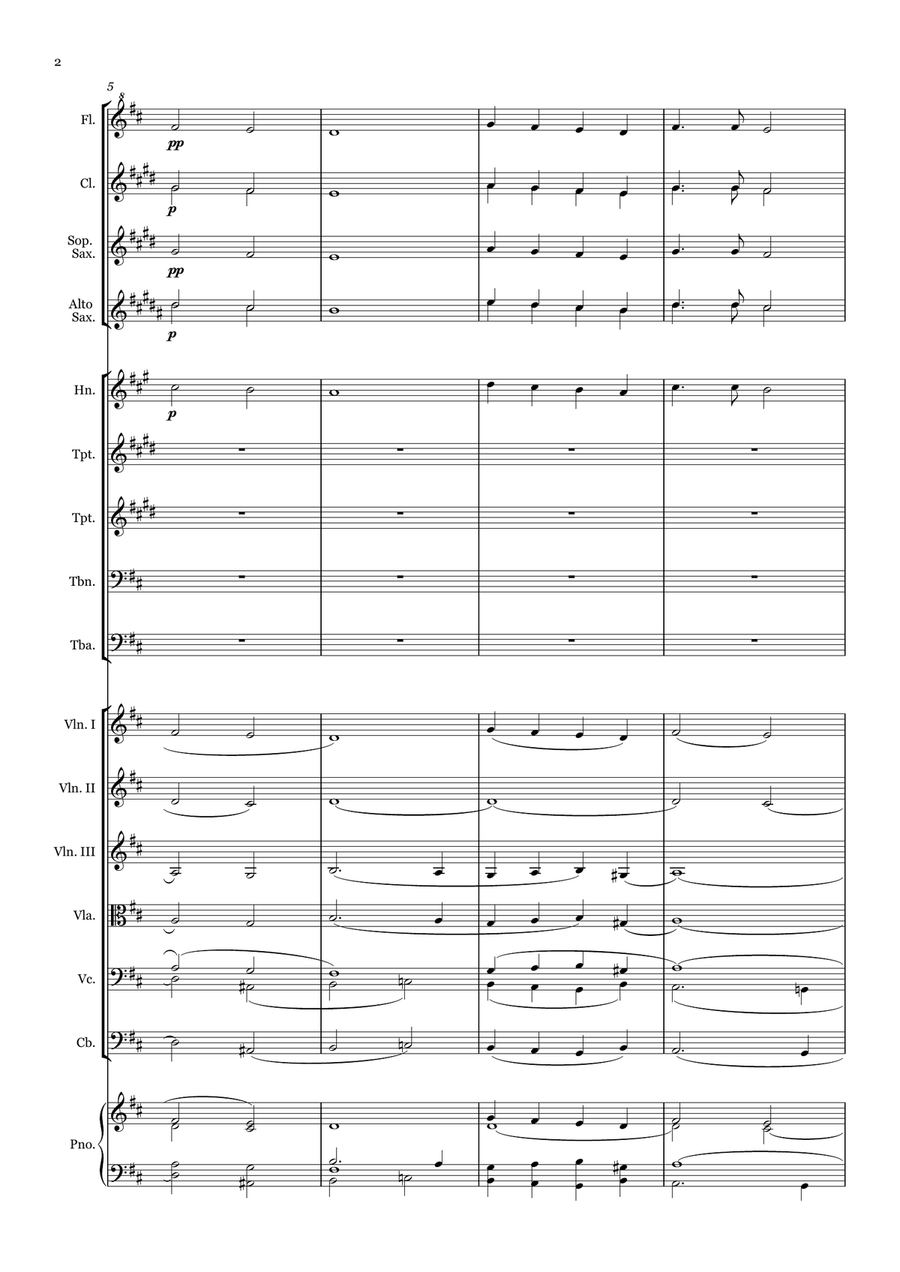 Lead me, Lord - for Beginner Orchestra. Chamber Music scores gallery preview page 2