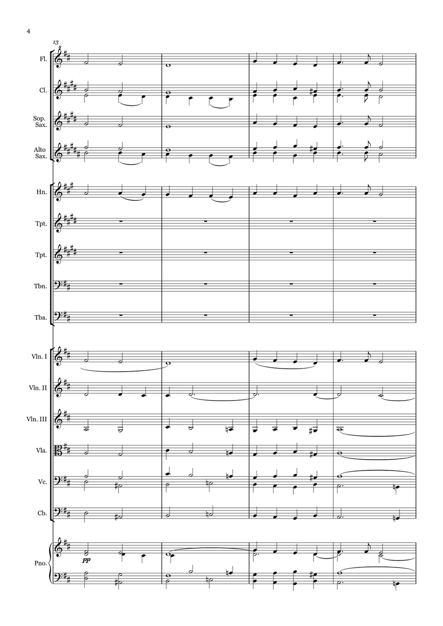 Lead me, Lord - for Beginner Orchestra. Chamber Music scores gallery preview page 4