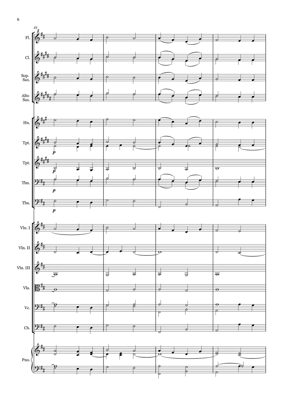Lead me, Lord - for Beginner Orchestra. Chamber Music scores gallery preview page 6