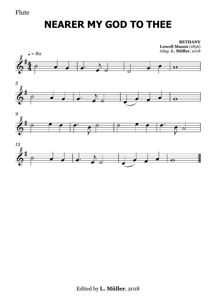 Nearer my God to Thee - for Beginner Orchestra. (with chords) Chamber Music scores gallery preview page 5
