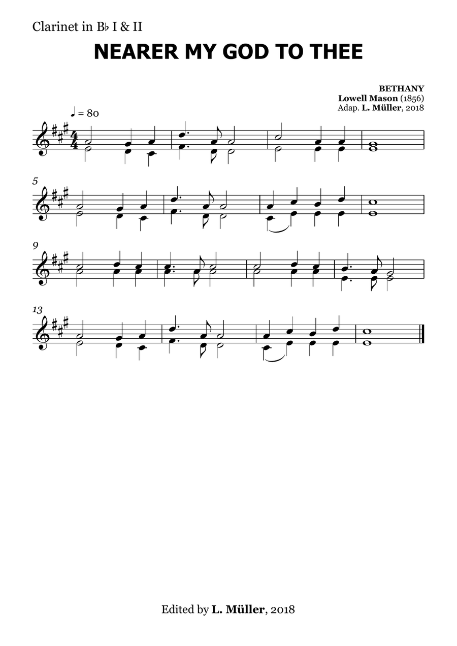 Nearer my God to Thee - for Beginner Orchestra. (with chords) Chamber Music scores gallery preview page 6