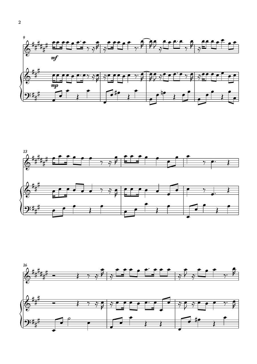 Please Please Please Baritone Saxophone scores gallery preview page 2