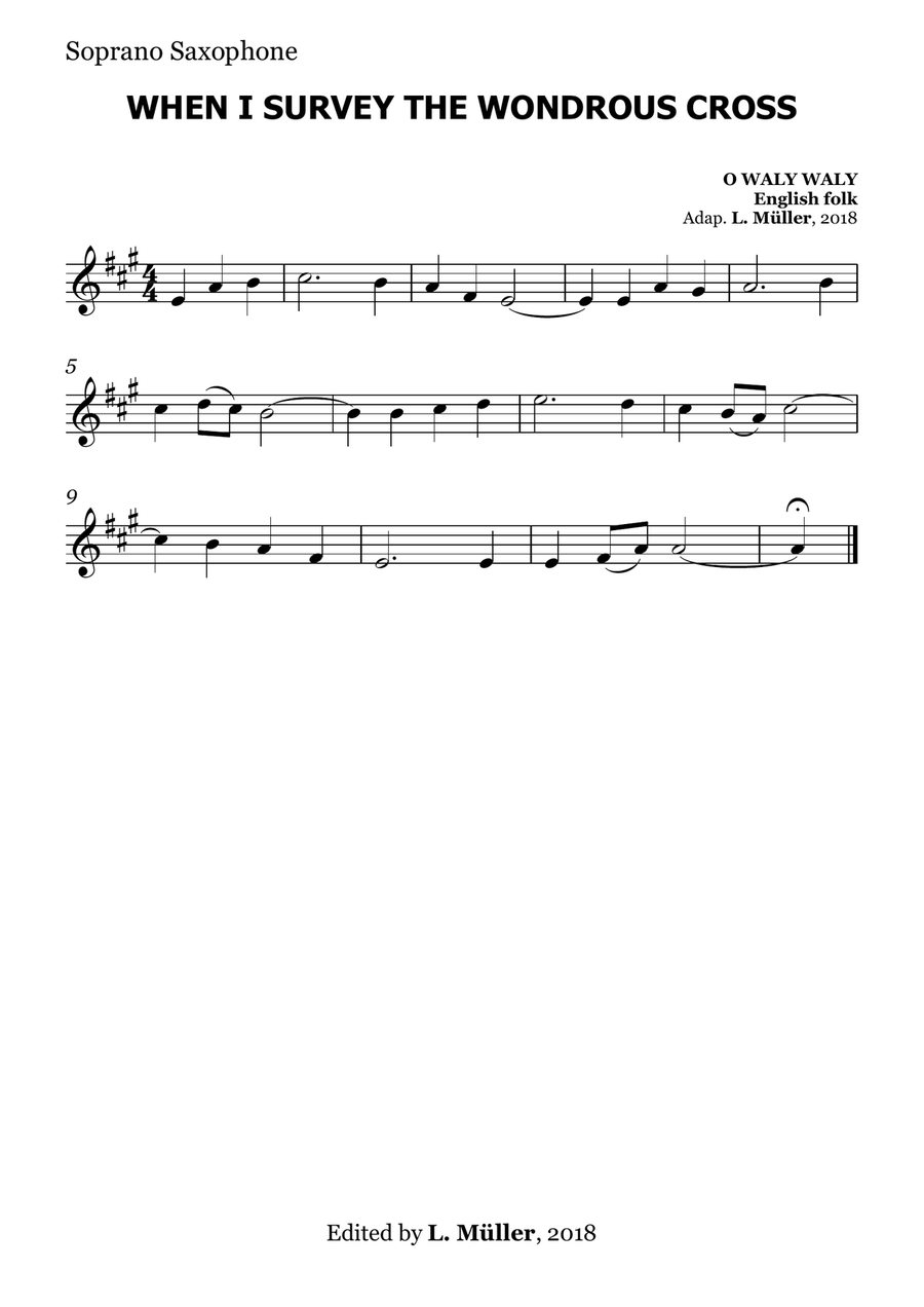 When I Survey The Wondrous Cross - for Beginner Orchestra. Chamber Music scores gallery preview page 6
