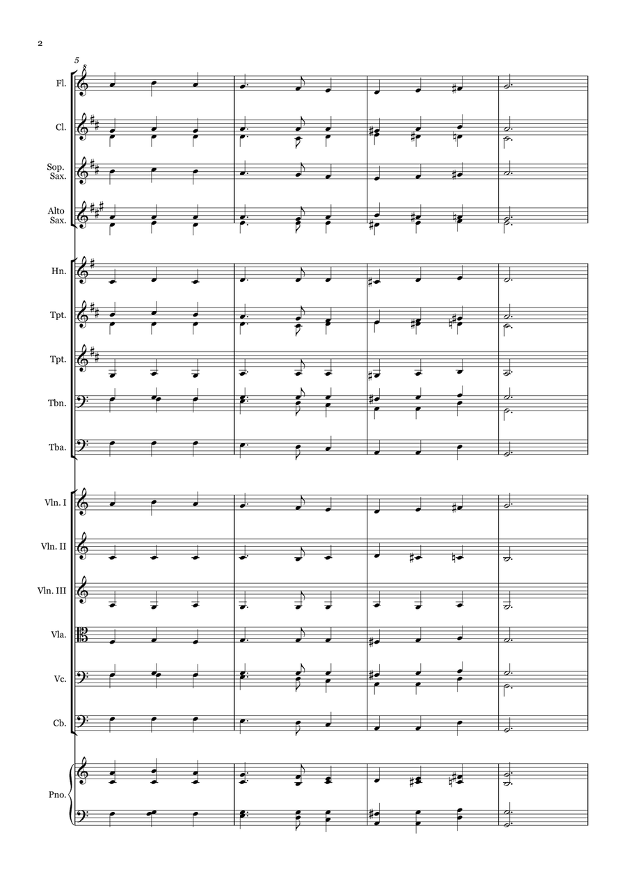 Great Is Thy Faithfulness - for Beginner Orchestra. Chamber Music scores gallery preview page 2