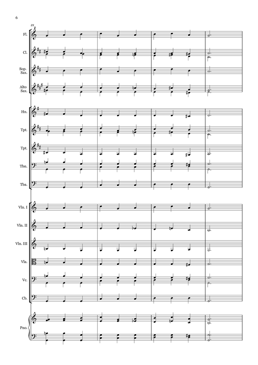 Great Is Thy Faithfulness - for Beginner Orchestra. Chamber Music scores gallery preview page 6