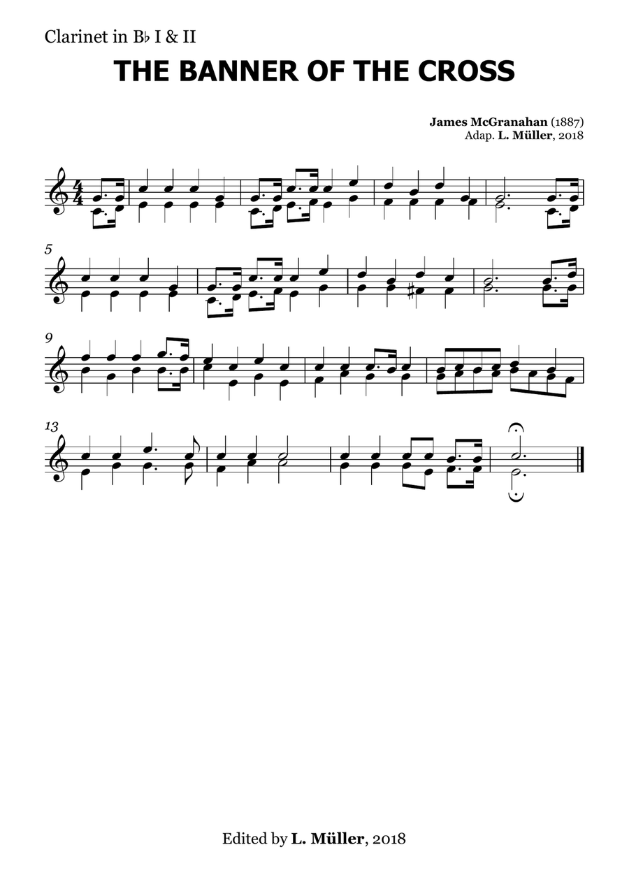 The Banner of the Cross - for Beginner Orchestra. (with chords) Chamber Music scores gallery preview page 6