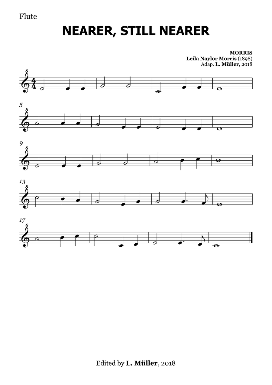 Nearer, still nearer - for Beginner Orchestra. (with chords) Chamber Music scores gallery preview page 6