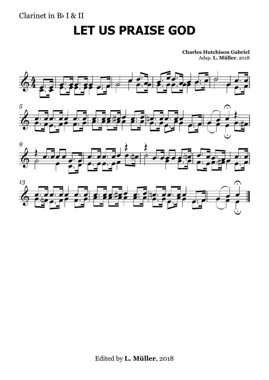 Let us praise God - for Beginner Orchestra. (with chords) Chamber Music scores gallery preview page 6