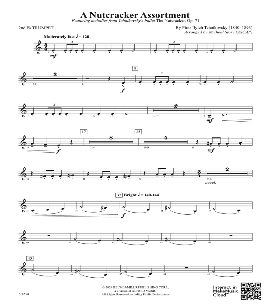 A Nutcracker Assortment: 2nd B-flat Trumpet B-Flat Trumpet scores gallery preview page 1