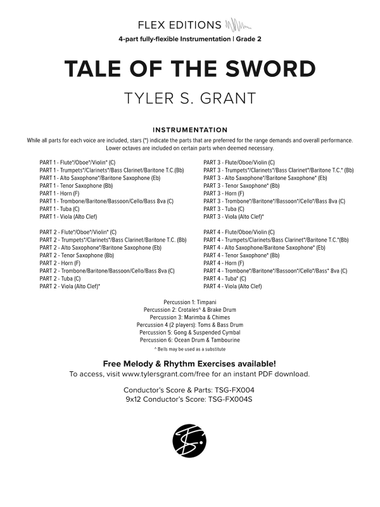 Tale of the Sword: Score