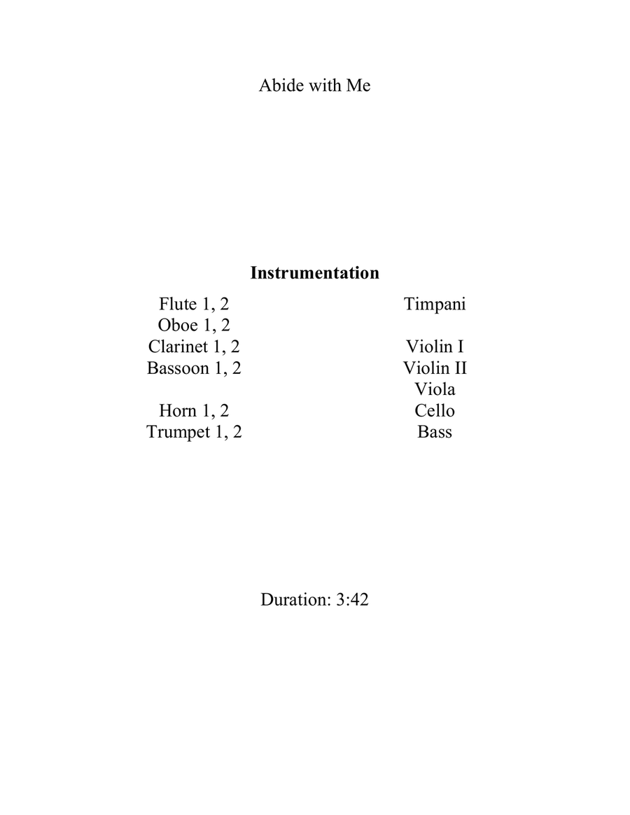 Abide with Me Abide with Me Full Orchestra scores gallery preview page 2
