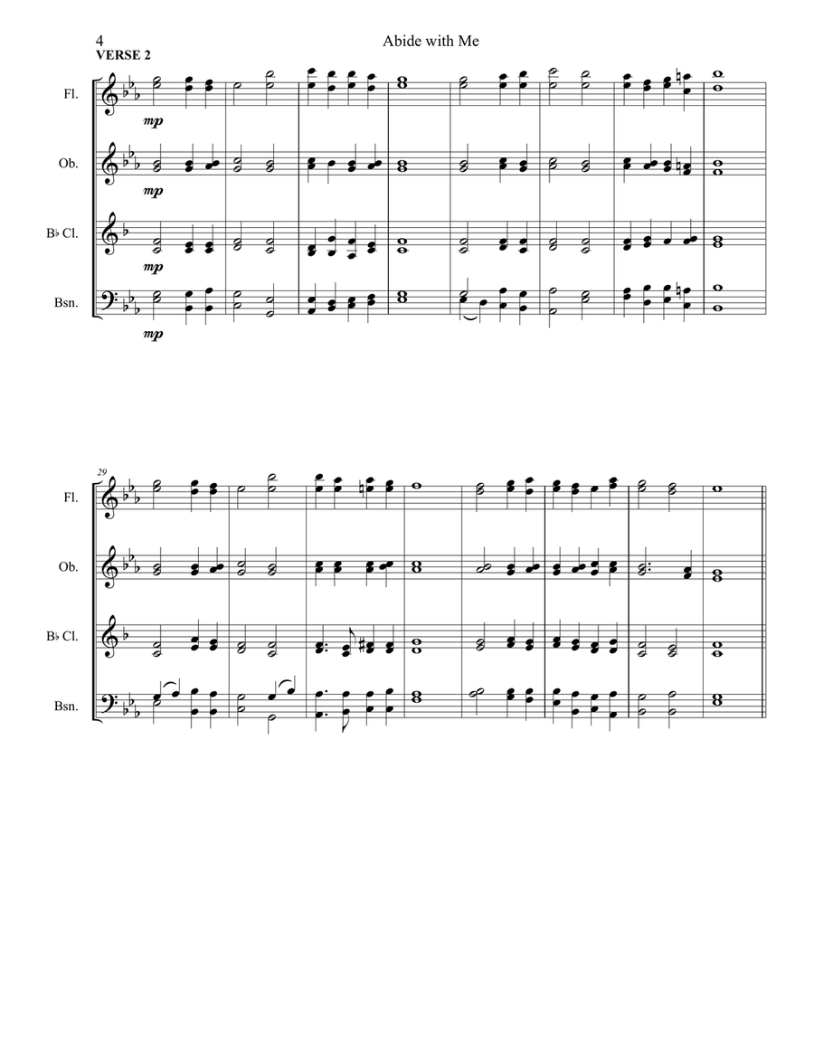 Abide with Me Abide with Me Full Orchestra scores gallery preview page 6