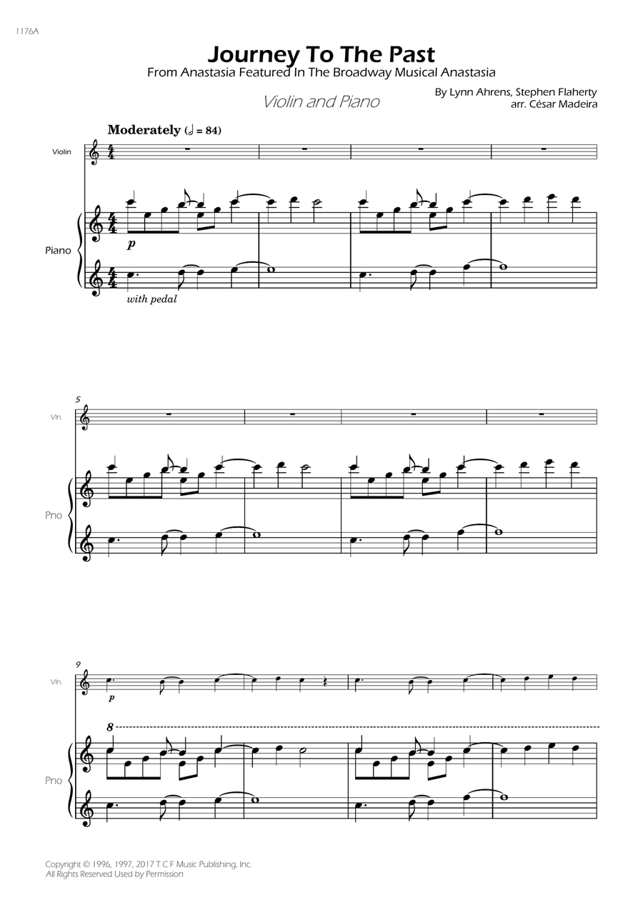 Journey To The Past Journey To The Past Violin Solo scores gallery preview page 2