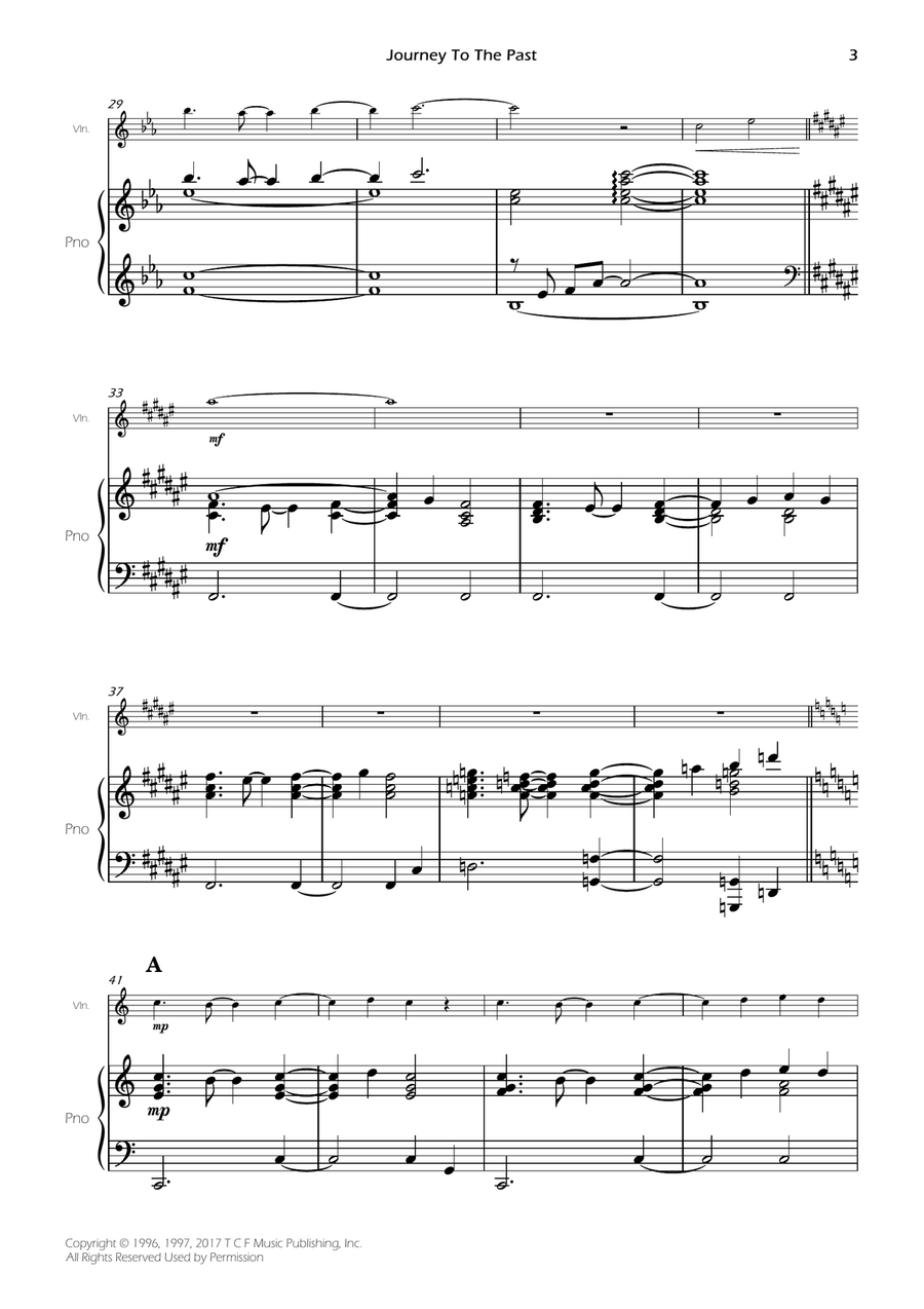 Journey To The Past Journey To The Past Violin Solo scores gallery preview page 4