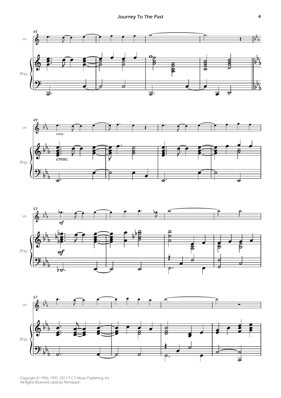 Journey To The Past Journey To The Past Violin Solo scores gallery preview page 5