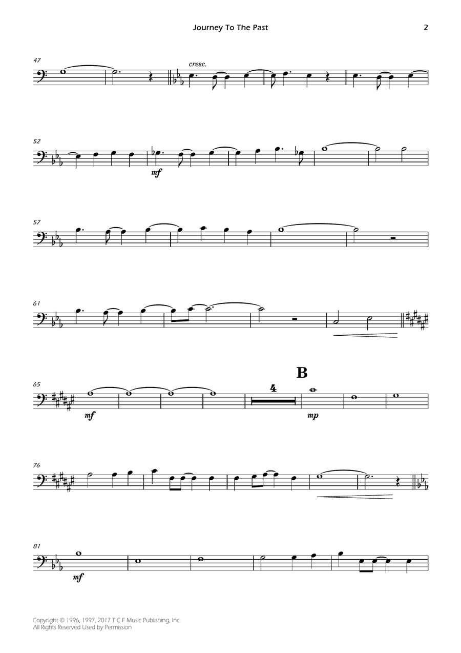 Journey To The Past Journey To The Past Piano scores gallery preview page 2