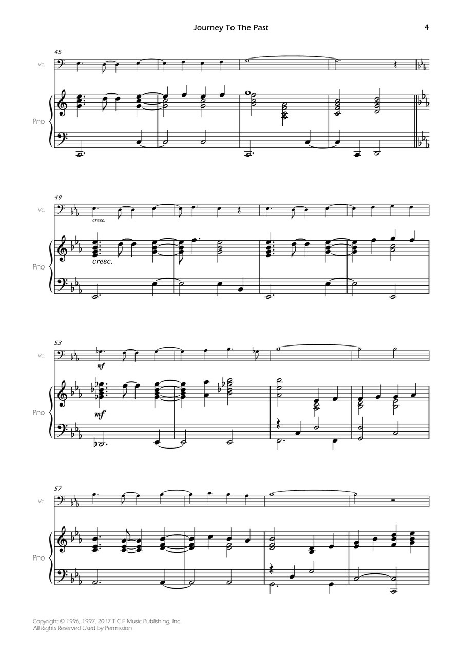Journey To The Past Journey To The Past Piano scores gallery preview page 4