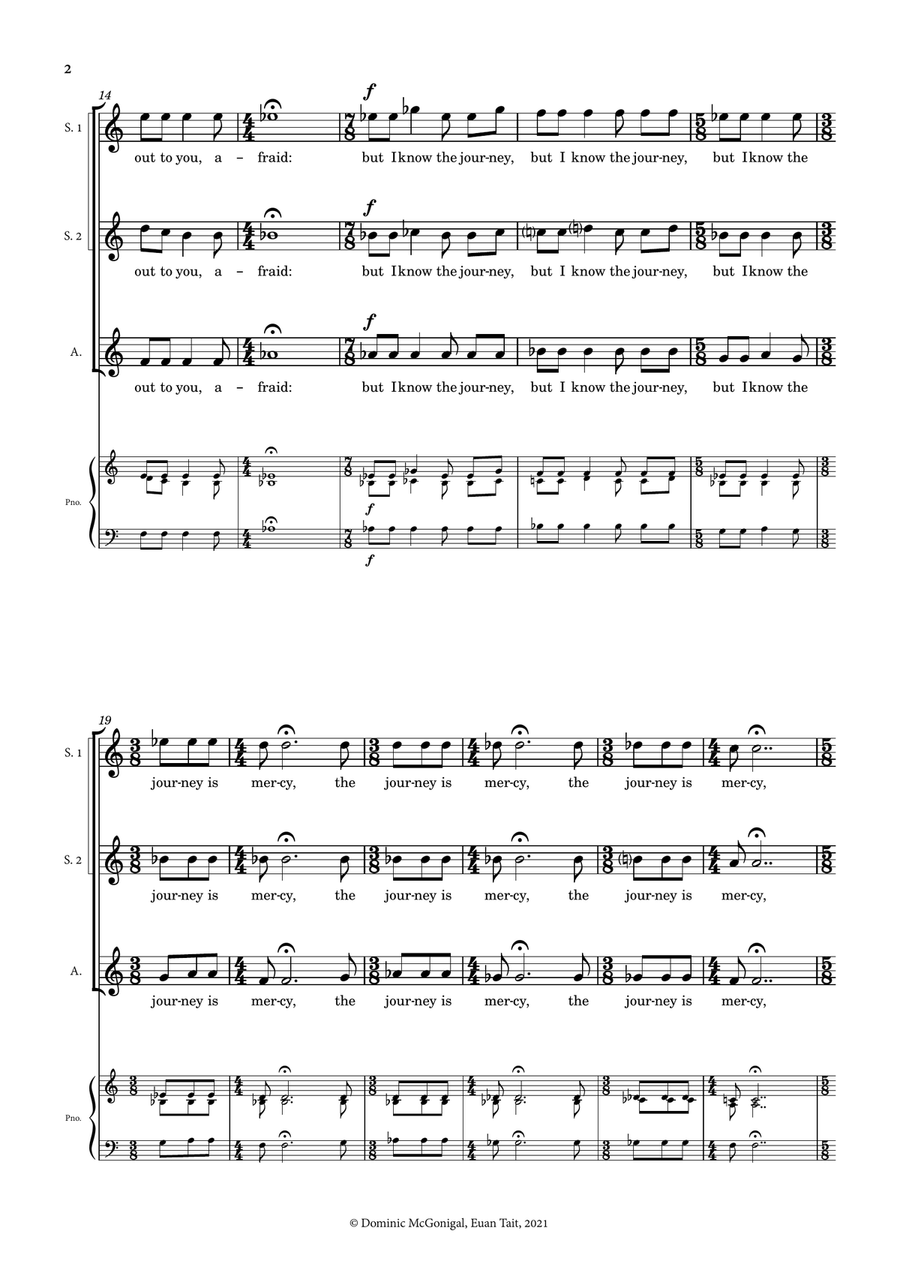 Song Of Penitence for SAB, SSA, TBB or ATB SSA scores gallery preview page 5