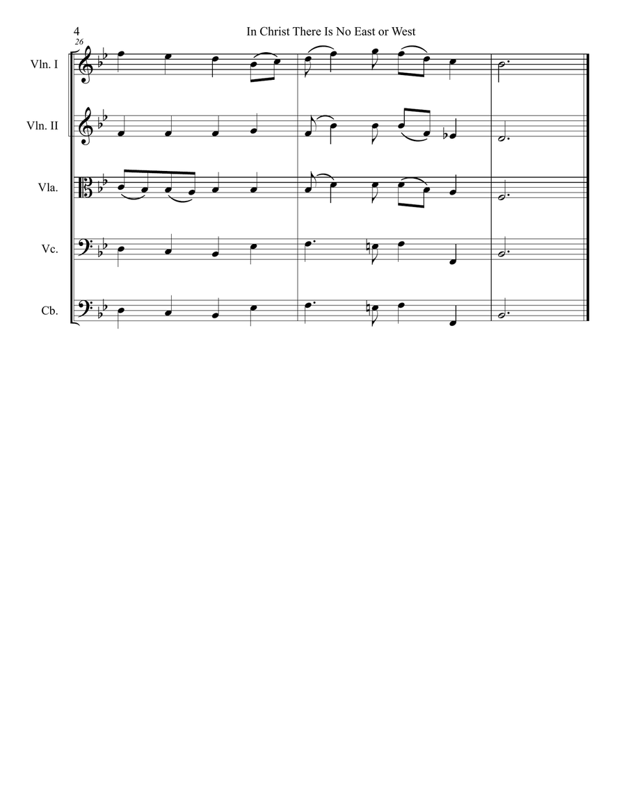 In Christ There Is No East or West String Orchestra scores gallery preview page 6