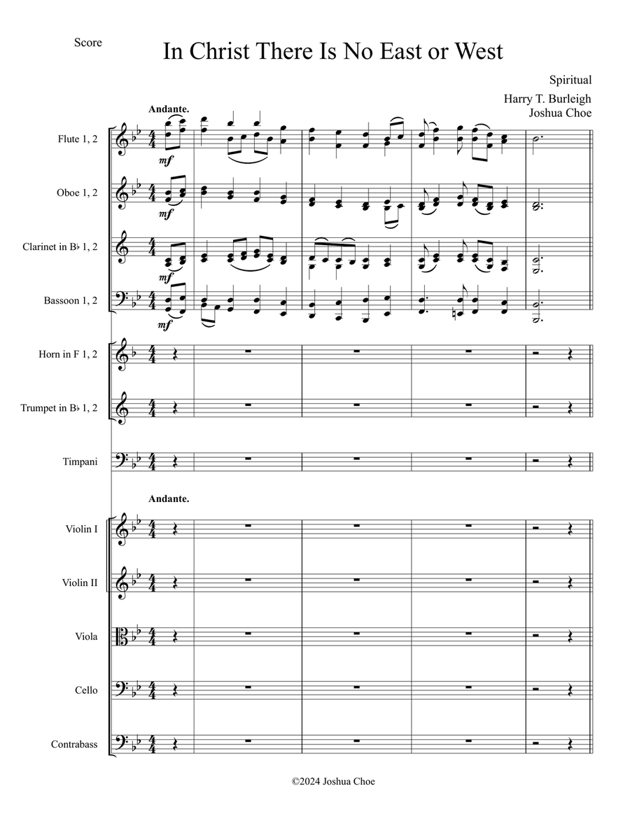 In Christ There Is No East or West Full Orchestra scores gallery preview page 3