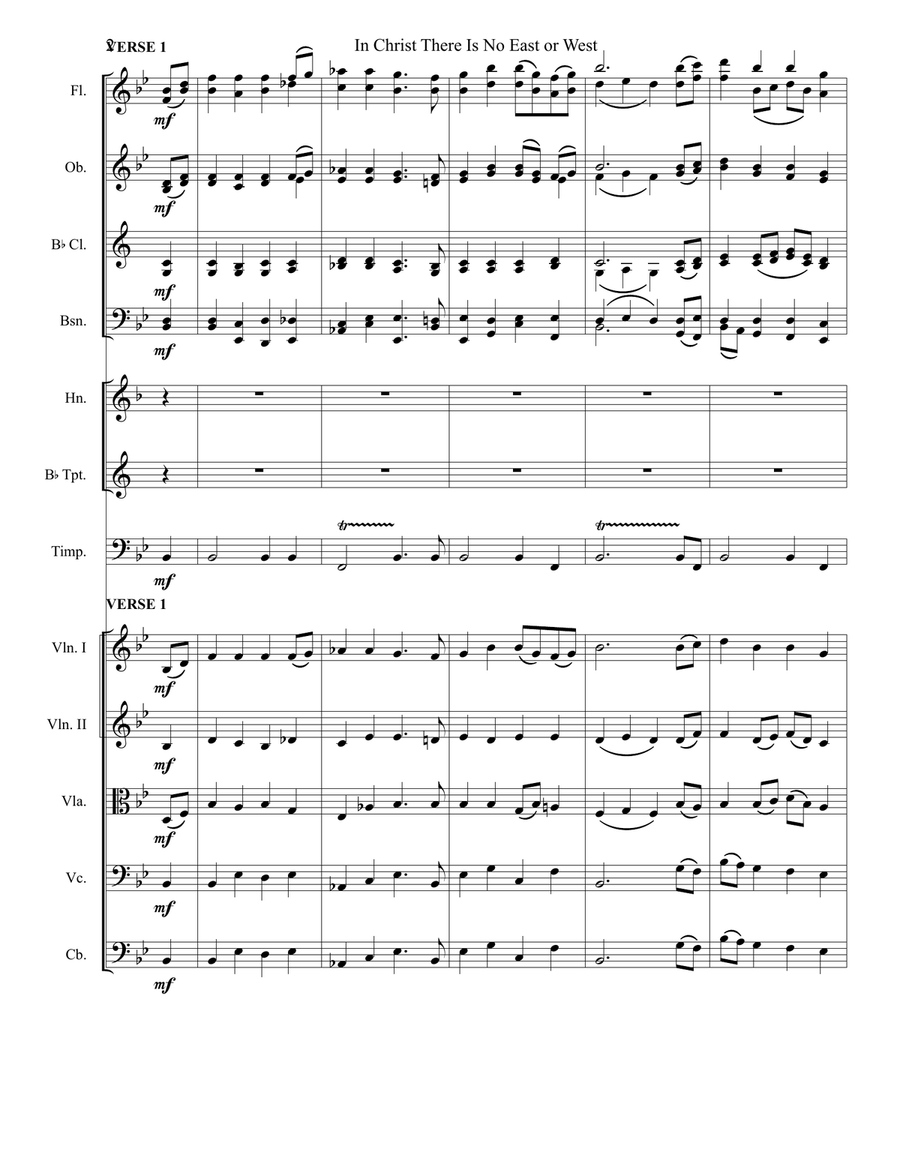 In Christ There Is No East or West Full Orchestra scores gallery preview page 4