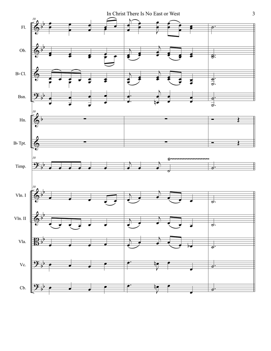 In Christ There Is No East or West Full Orchestra scores gallery preview page 5