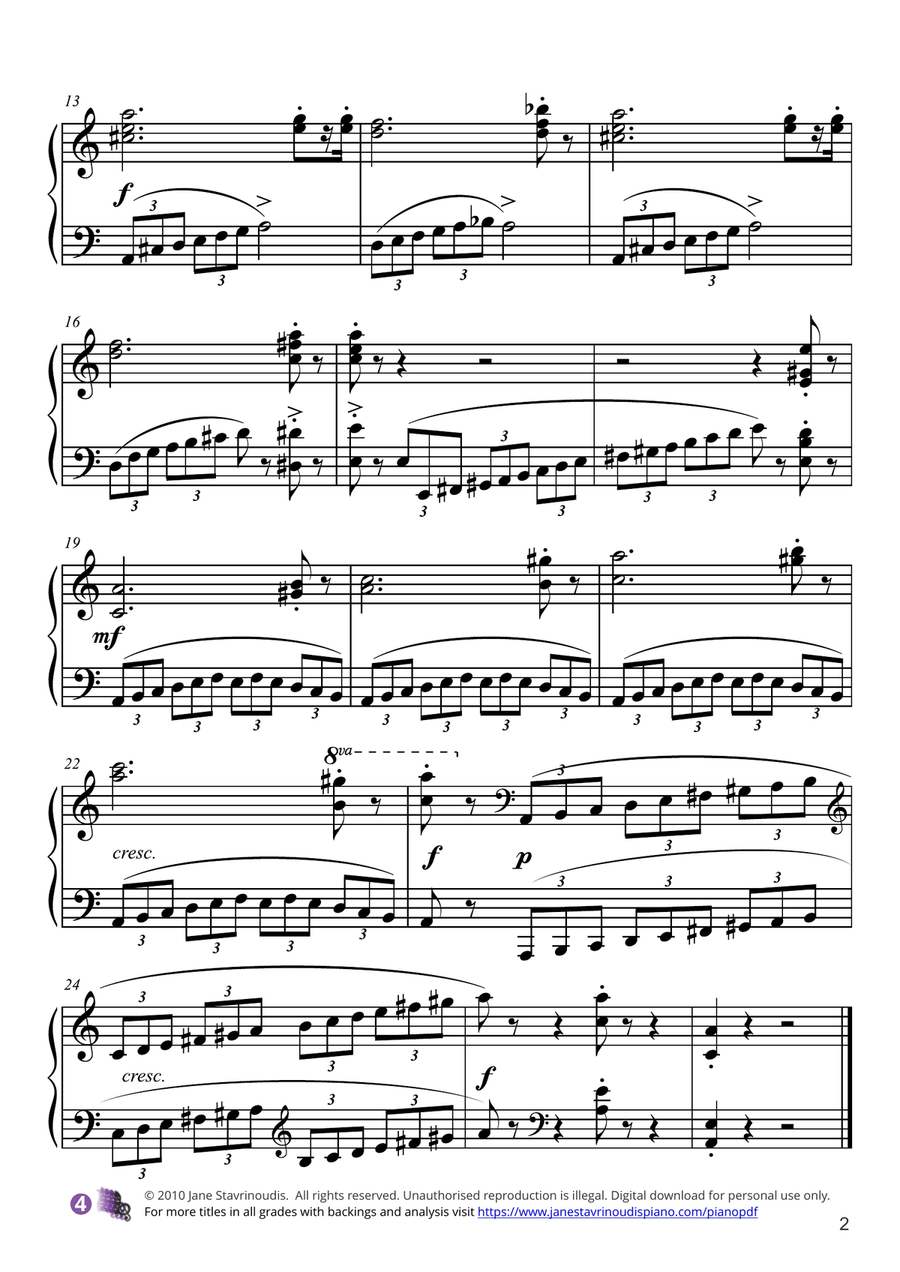 Allegro con fuoco Piano Solo scores gallery preview page 2