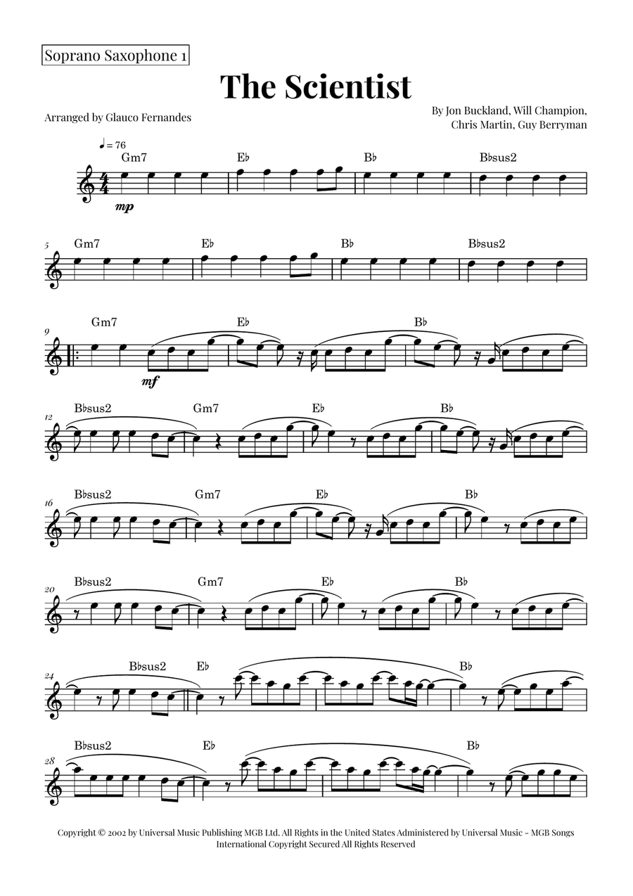 The Scientist Woodwind Duet scores gallery preview page 3