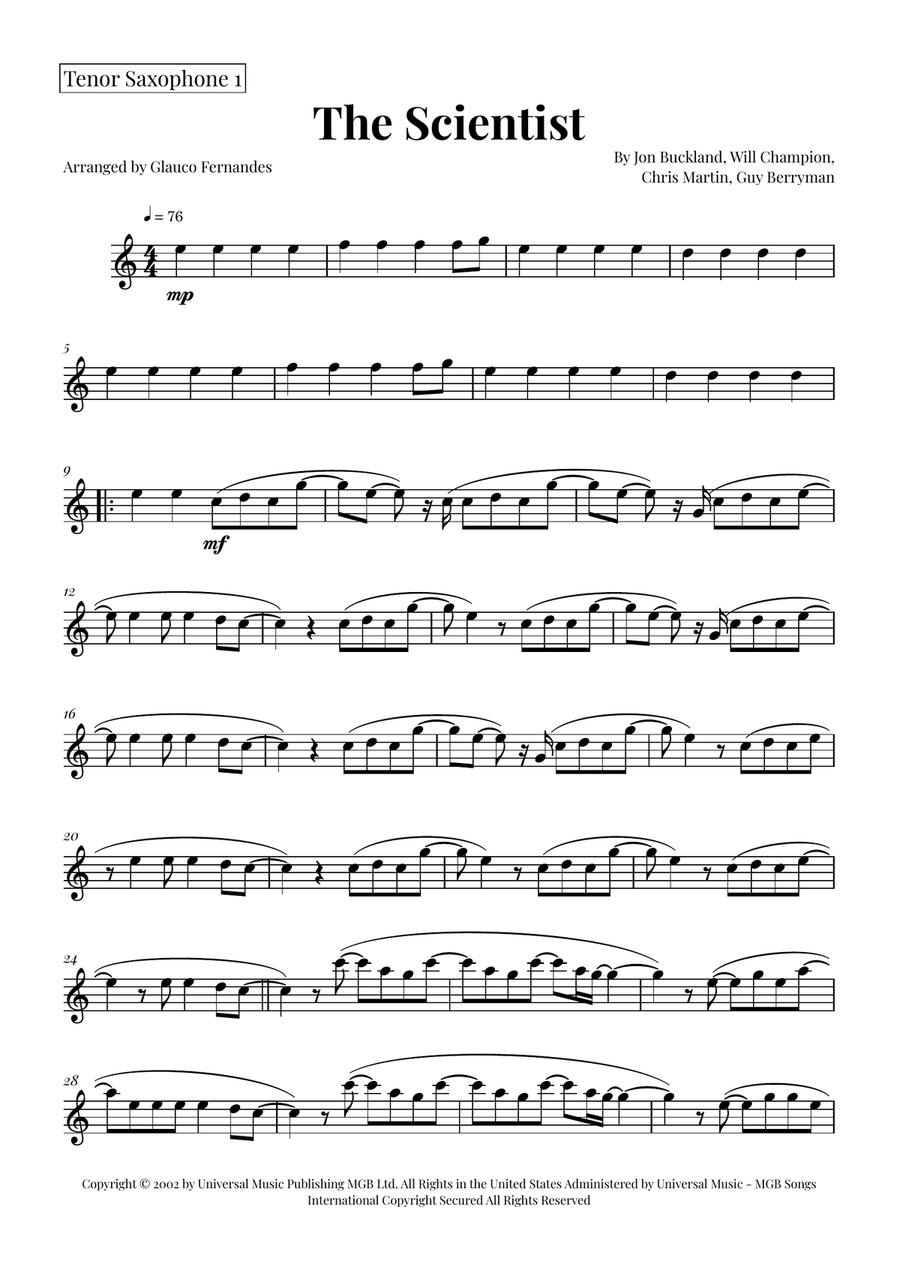 The Scientist Woodwind Duet scores gallery preview page 3
