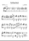 Wedding March Mendelssohn LARGE PRINT