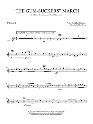 The Gum Suckers March - Cornet 1
