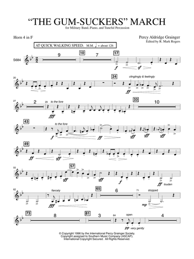 The Gum Suckers March - Horn 4