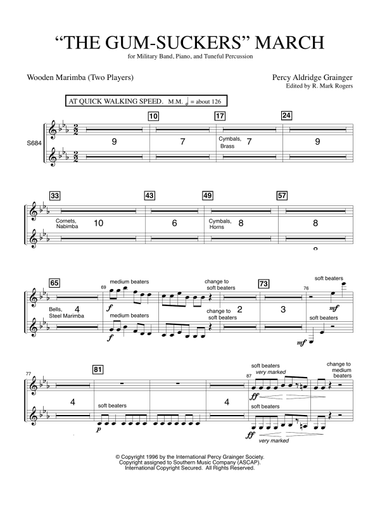 The Gum Suckers March - Marimba (2 Players)