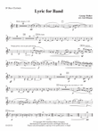 Lyric for Symphonic Band - Bass Clarinet