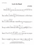 Lyric for Symphonic Band - Trombone 2