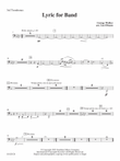 Lyric for Symphonic Band - Trombone 3