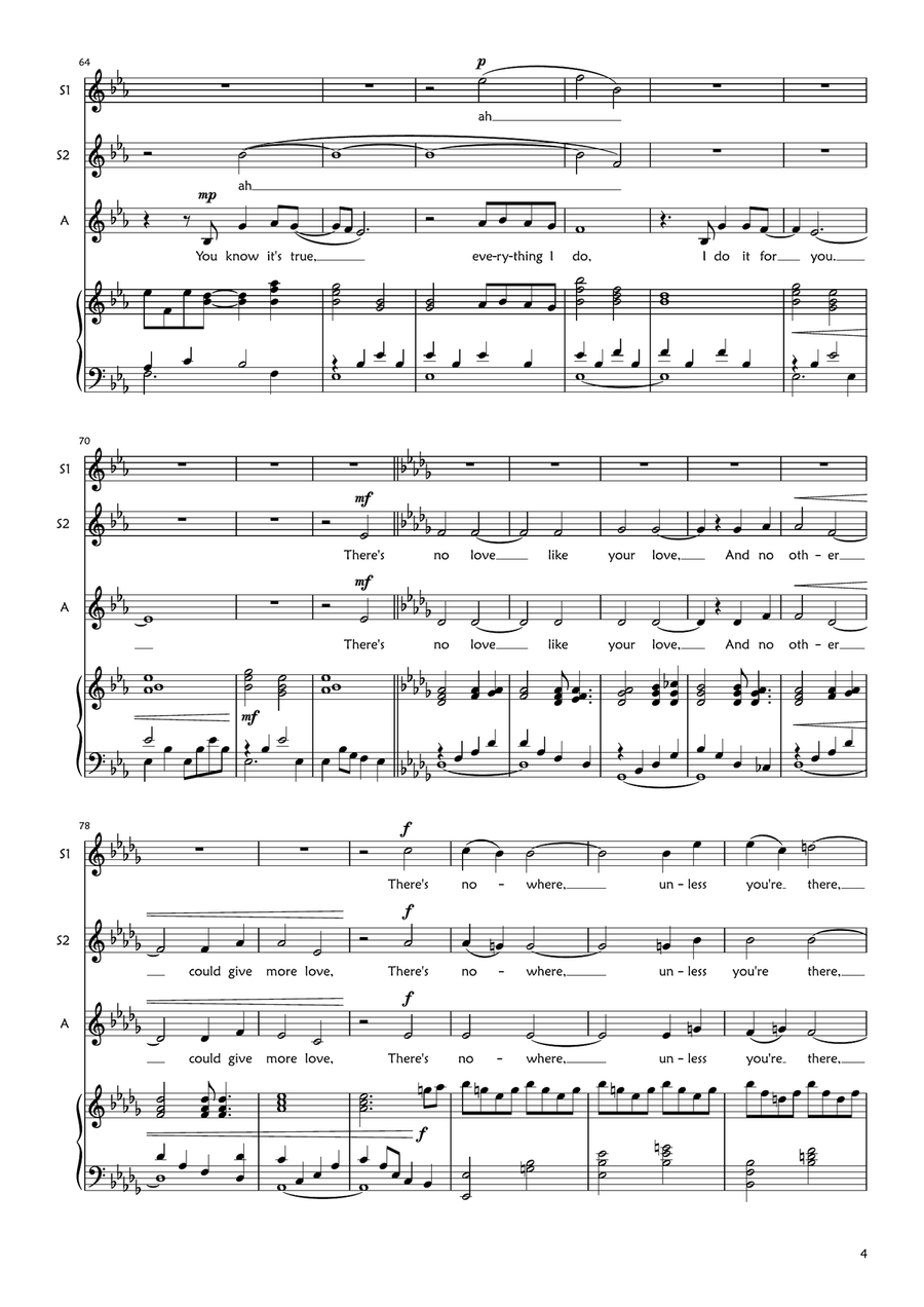 (Everything I Do) I Do It For You SSA scores gallery preview page 4