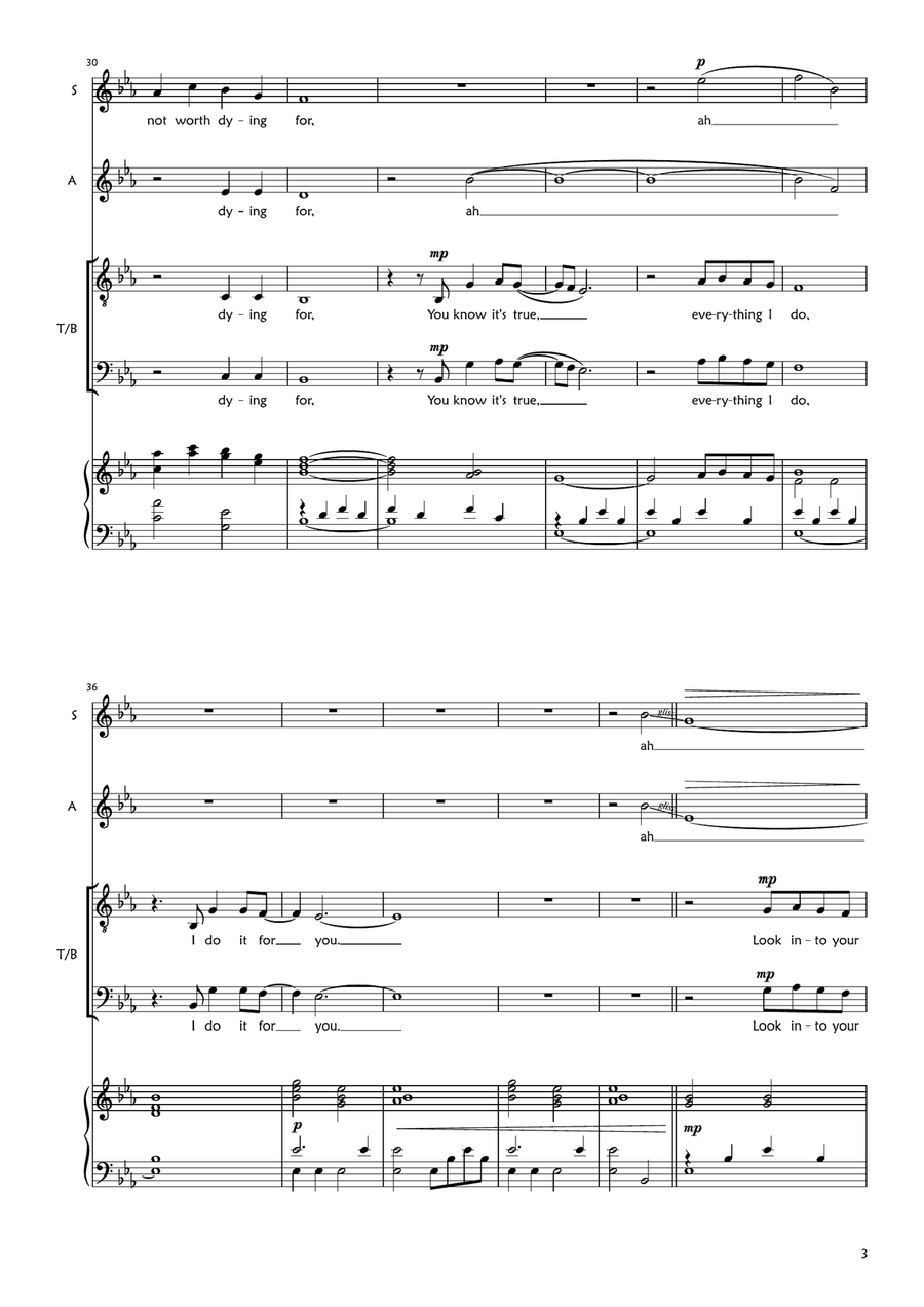 (Everything I Do) I Do It For You 3-Part scores gallery preview page 3